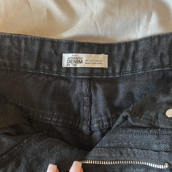 Zara (Trafaluc) black denim skirt, size S - Picture 6 of 8